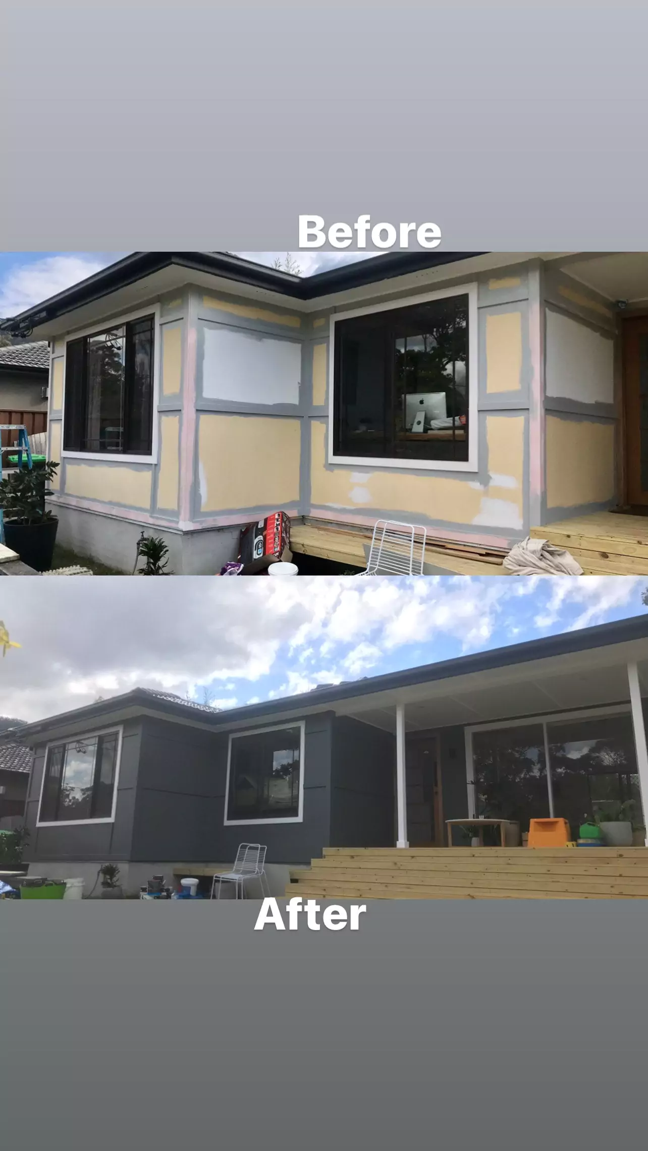 Before and after painting project by Bagy Painting